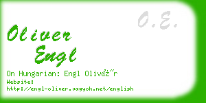 oliver engl business card
